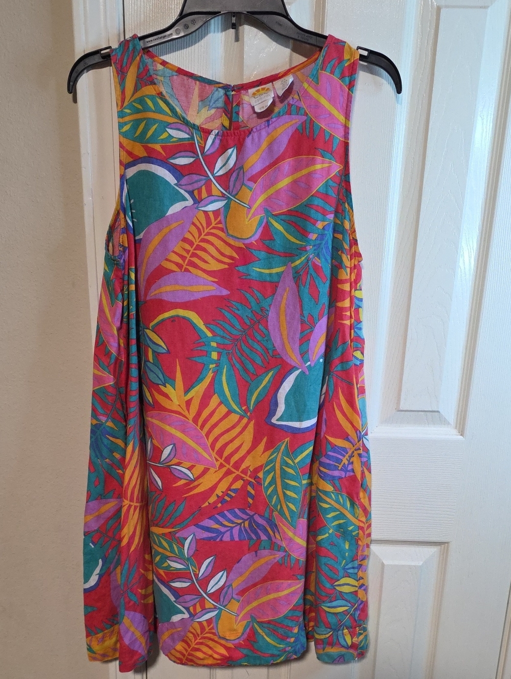 C&C California Pink Multi Tropical Print Mini Dress